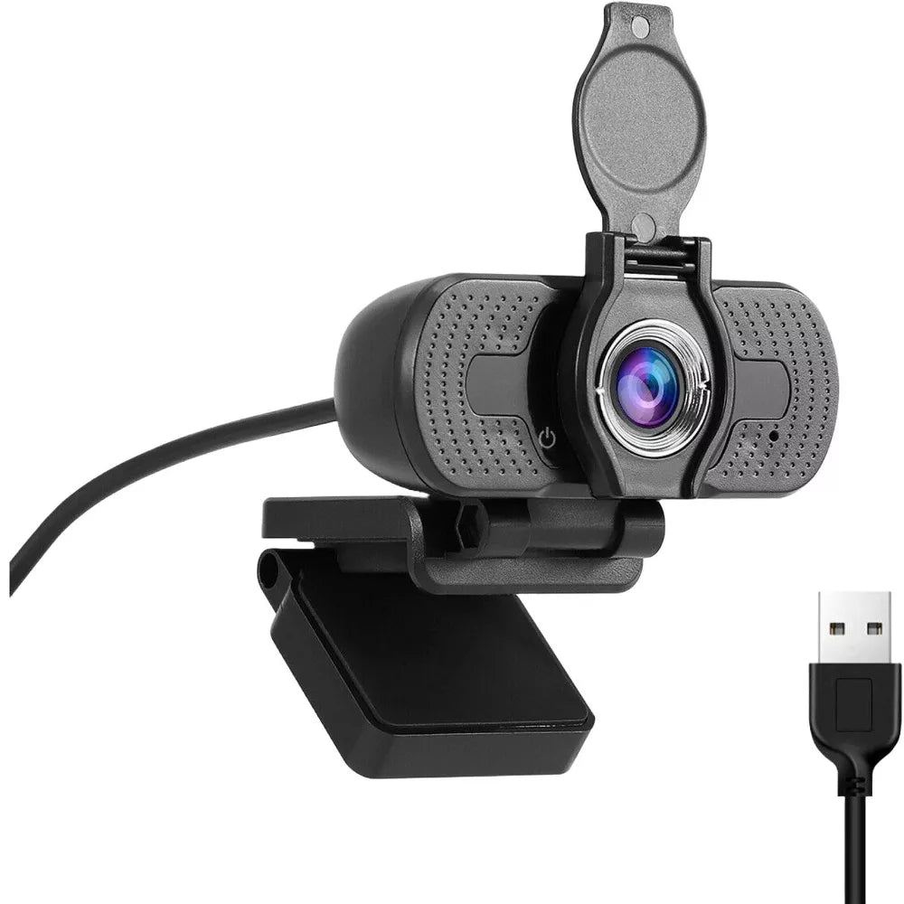 1080P HD Webcam with Privacy Cover and Noise‑Reduction Microphone